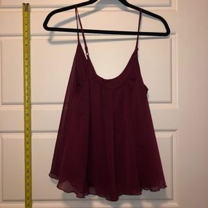 Maroon Flow Tank Top